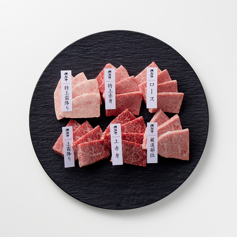 【ギフト】A5等級飛騨牛 焼肉 6種食べ比べ [風呂敷付]